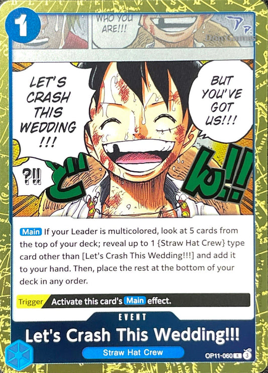 OP11-060 Let's Crash This Wedding!!! Event Card