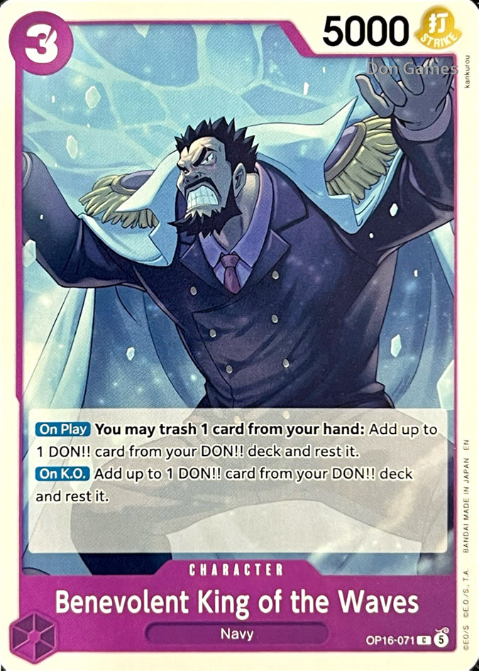 OP16-071 Benevolent King of the Waves Character Card