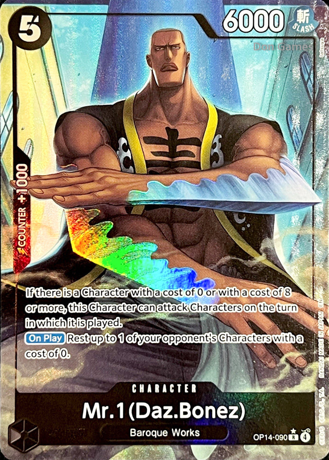OP14-090 Mr. 1 (Daz. Bonez) Character Card Alternate Art