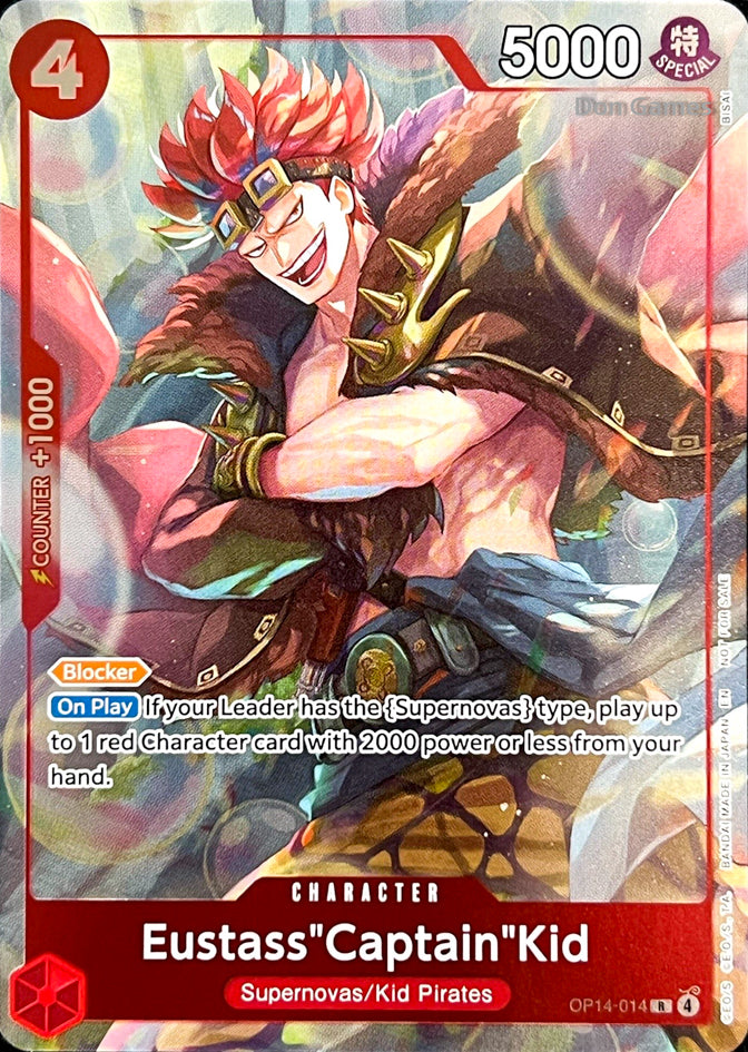 OP14-014 Eustass "Captain" Kid Character Card Alternate Art Dash Pack