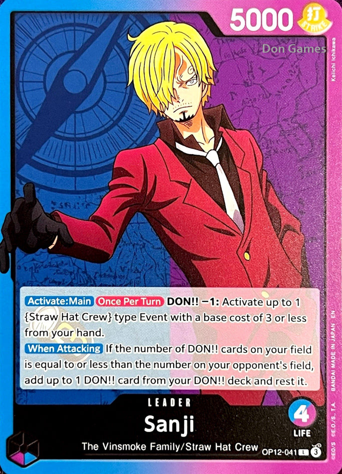 OP12-041 Sanji Leader Card
