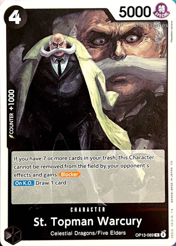 OP13-089 St. Topman Warcury Character Card