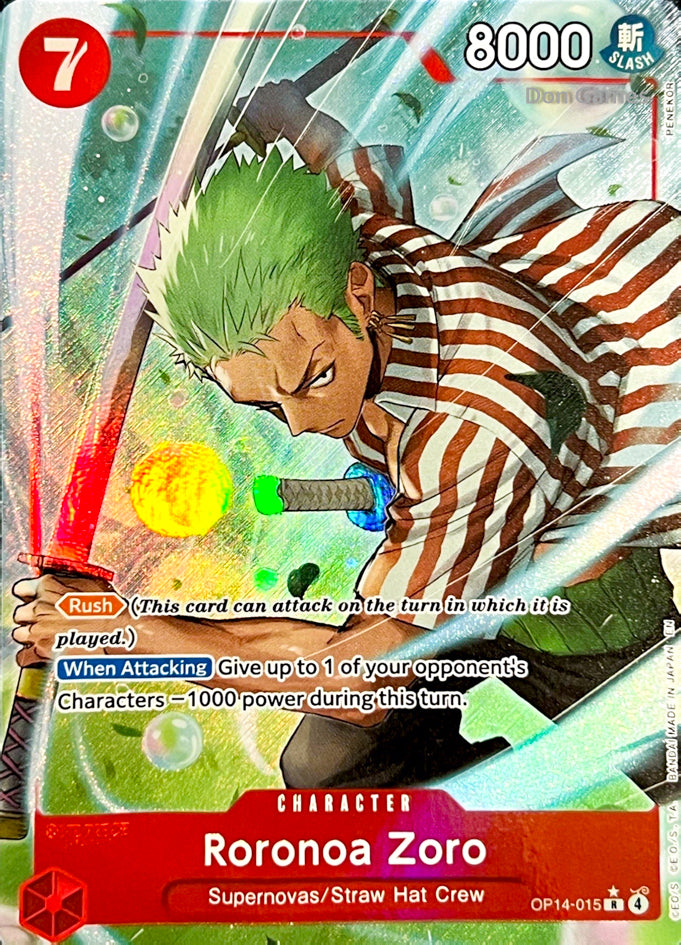 OP14-015 Roronoa Zoro Character Card Alternate Art