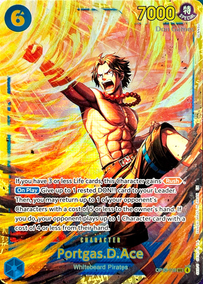 OP13-119 Portgas. D. Ace Character Card