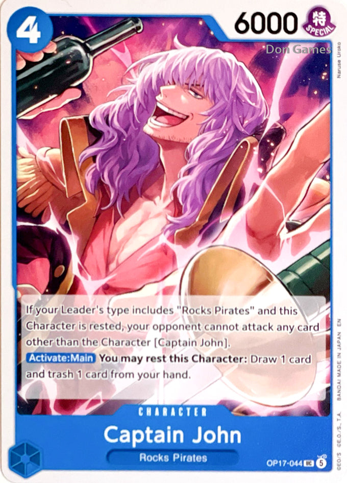 OP17-044 Captain John Character Card