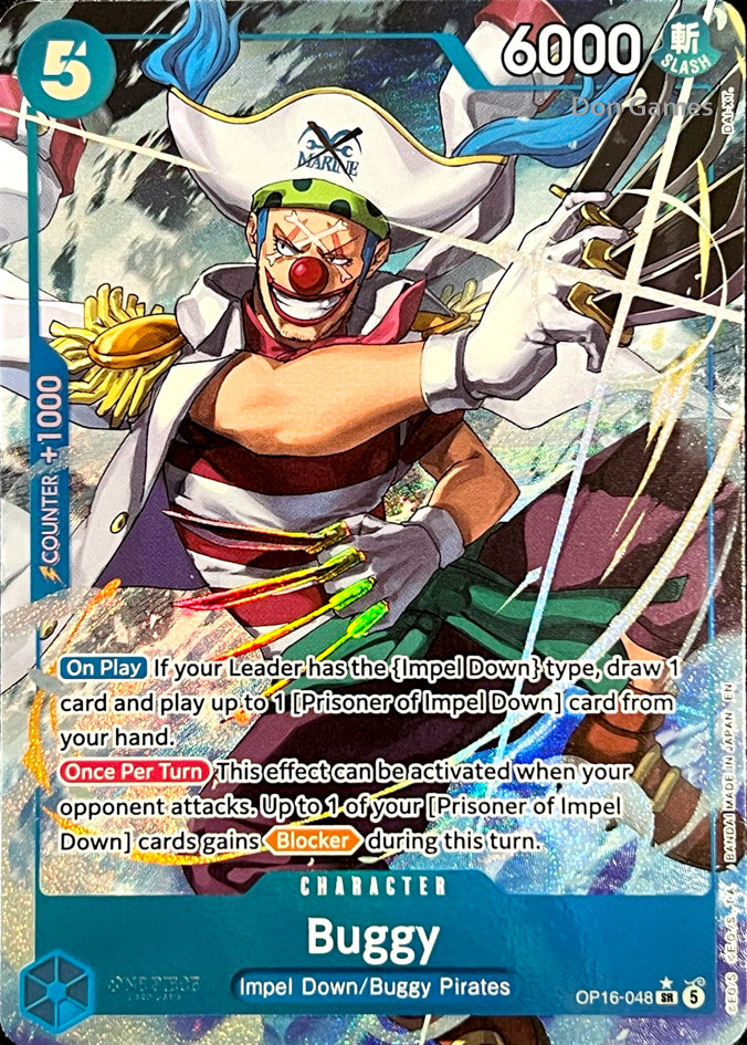 OP16-048 Buggy Character Card Alternate Art