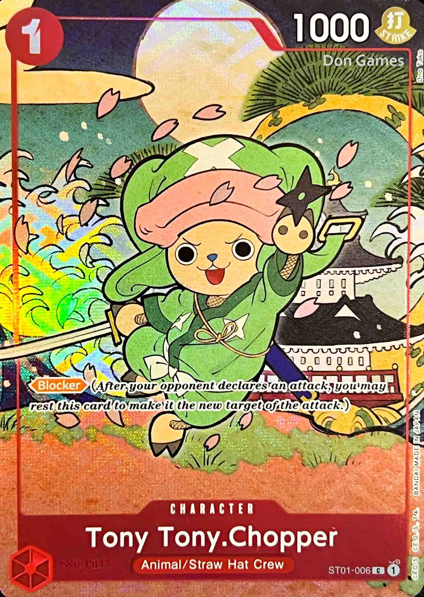 ST01-006 Tony Tony. Chopper Character Card Alternate Art (English 1st Anniversary)