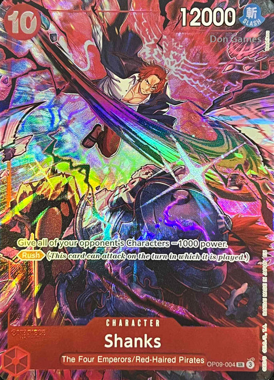OP09-004 Shanks Character Card Alternate Art English 2nd Anniversary