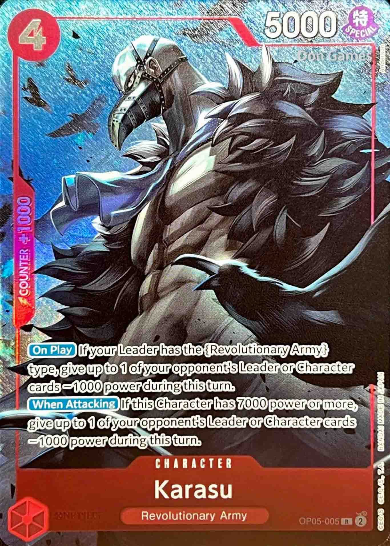 OP05-005 Karasu Character Card Alternate Art Best Selection Vol. 2