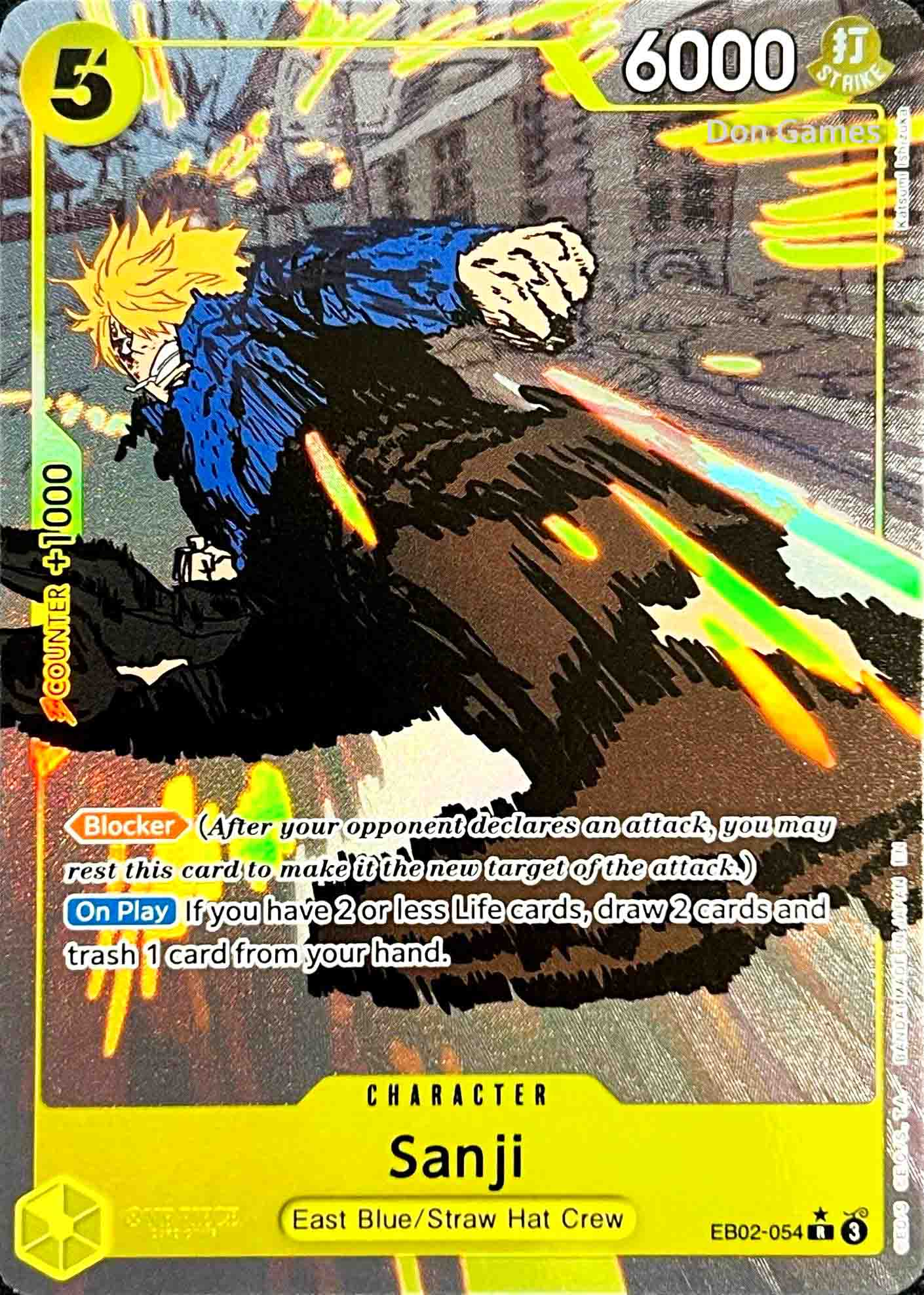 EB02-054 Sanji Character Card Alternate Art