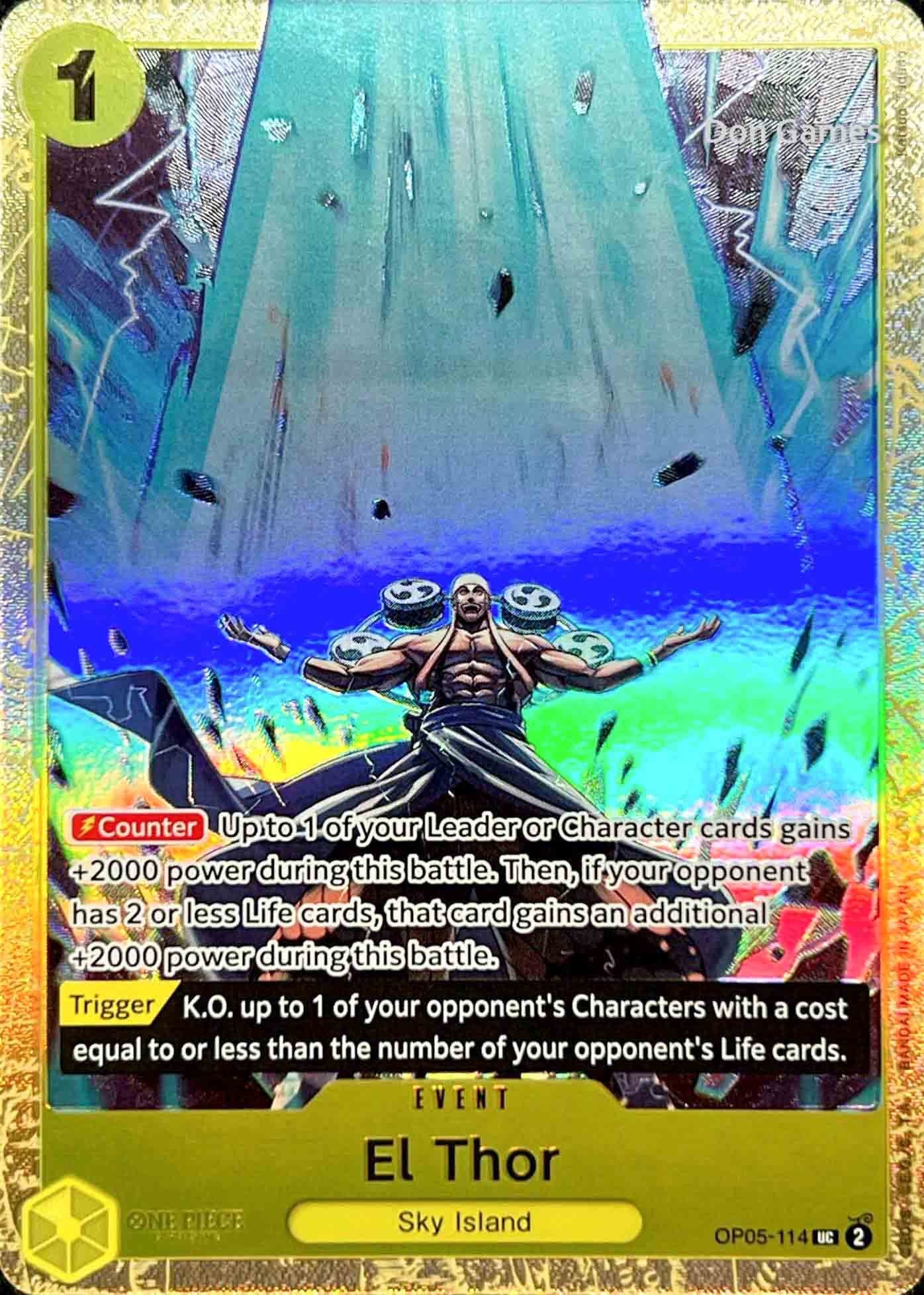 OP05-114 El Thor Event Card Alternate Art Best Selection Vol. 2