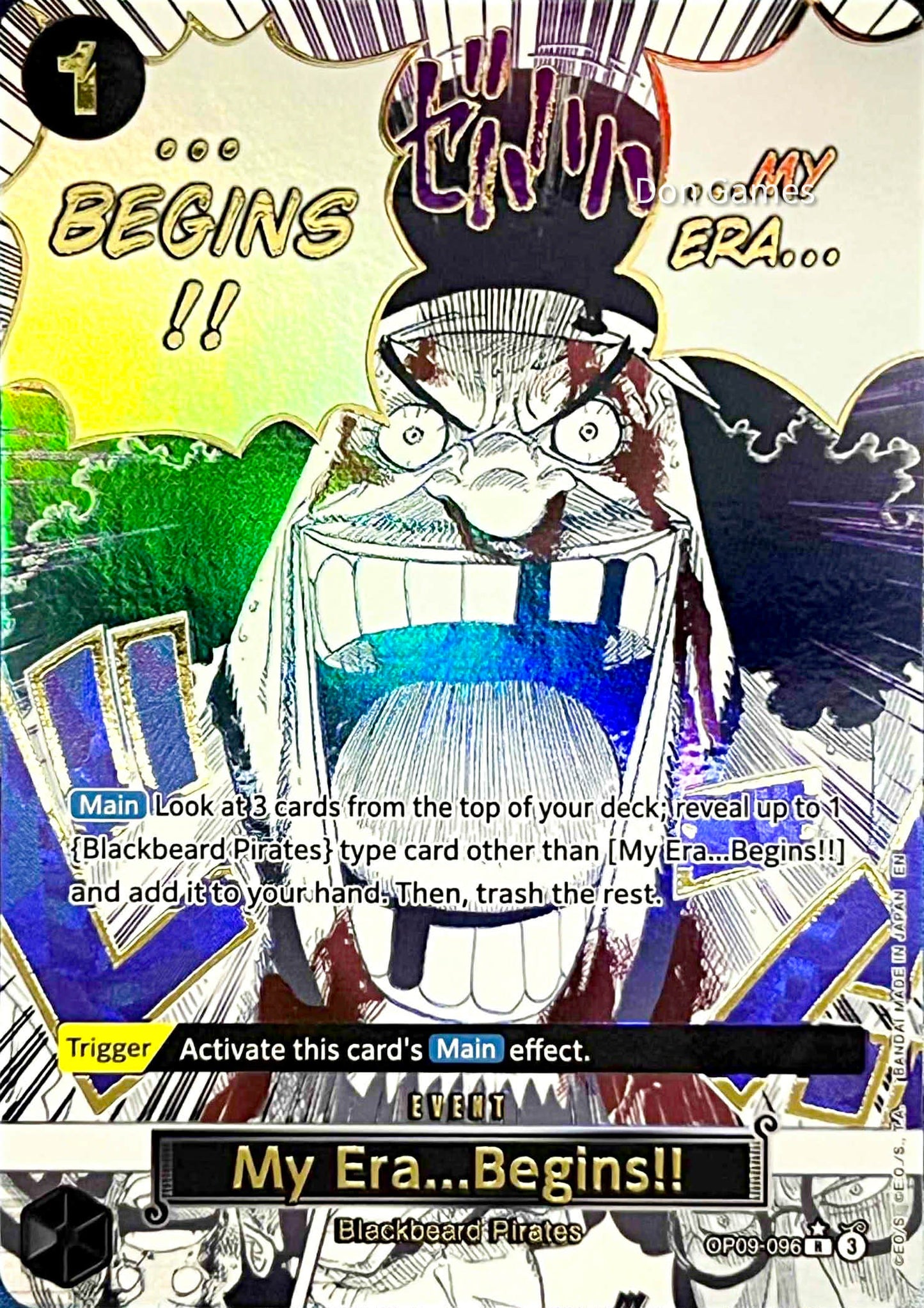 OP09-096 My Era... Begins!! Event Card Special Alternate Art (PRB-02)
