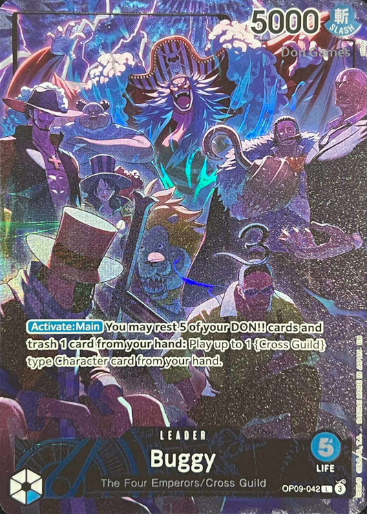 OP09-042 Buggy Leader Card Alternate Art English 2nd Anniversary