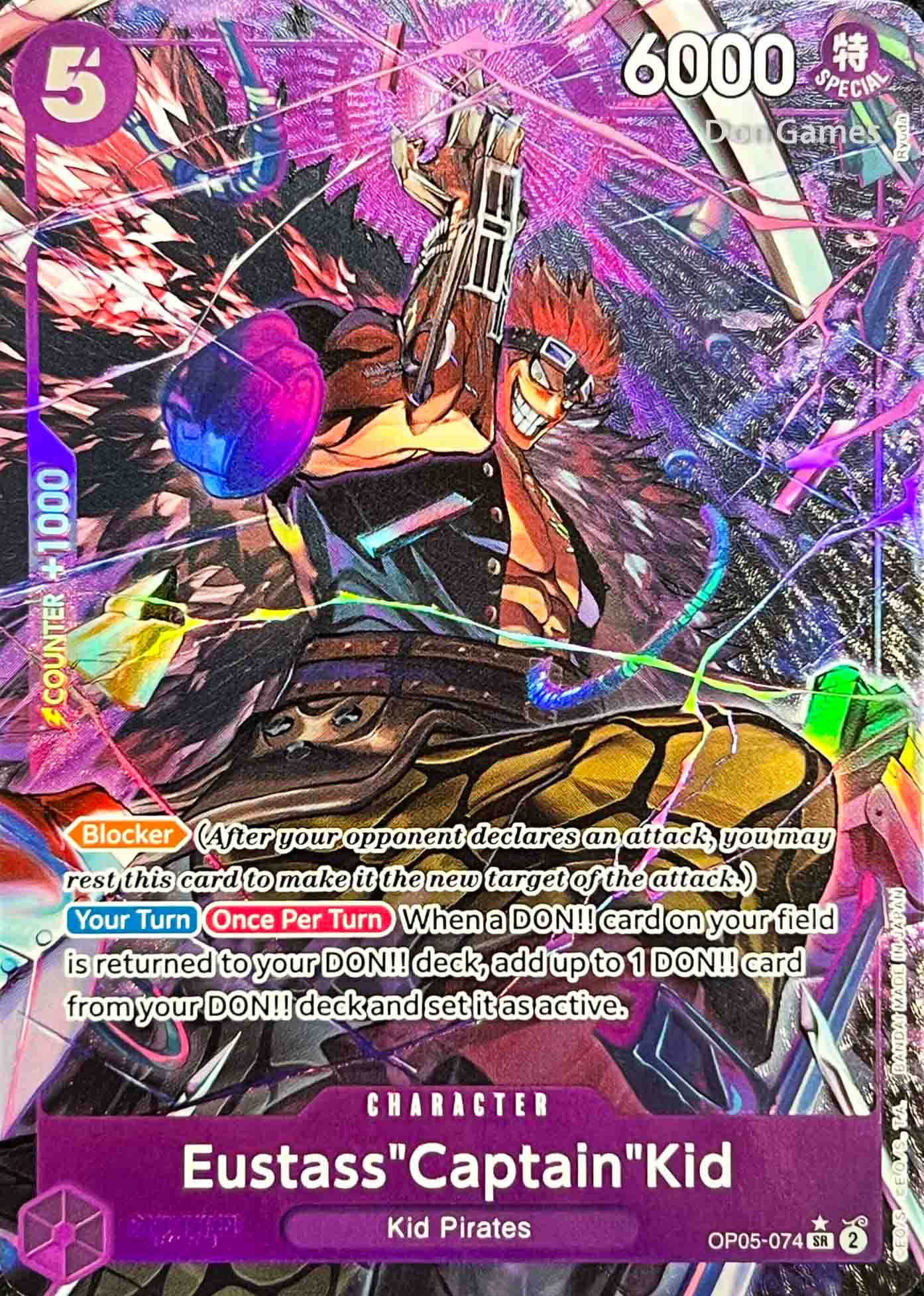 OP05-074 Eustass"Captain"Kid Character Card Alternate Art (PRB-01)