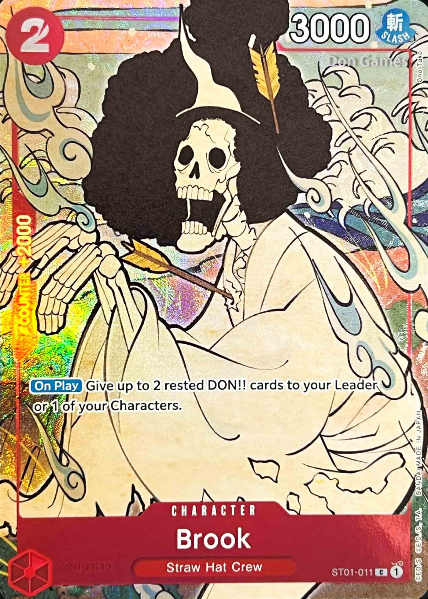 ST01-011 Brook Character Card Alternate Art (English 1st Anniversary)