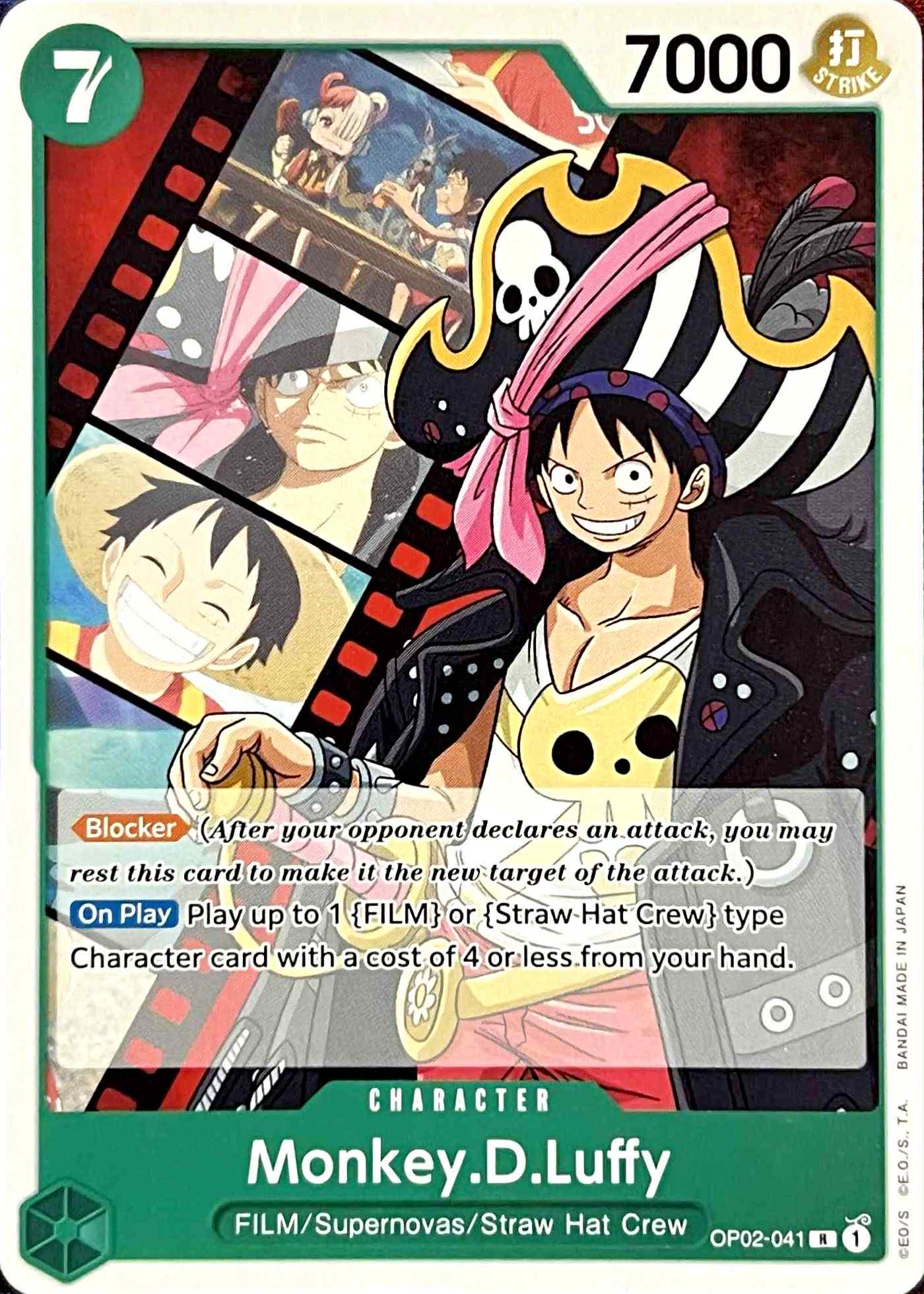 OP02-041 Monkey. D. Luffy Character Card Non-Foil