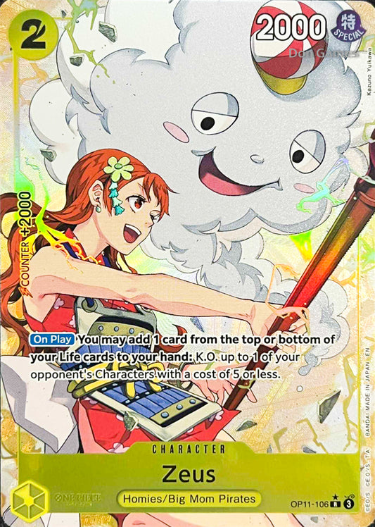 OP11-106 Zeus Character Card Alternate Art