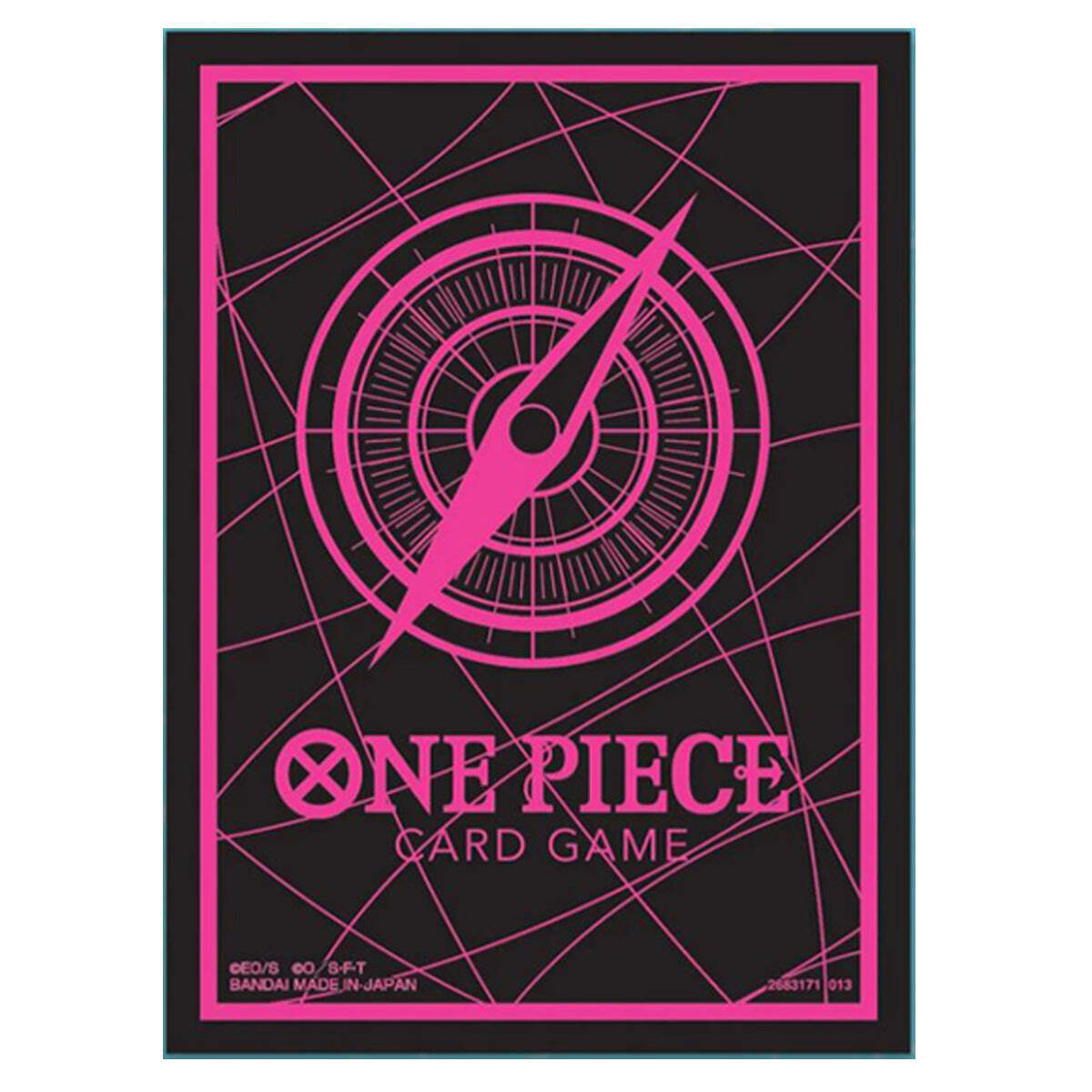 Official Card Sleeves for One Piece - Pink/Black Official Card Sleeves for One Piece - Pink/Black