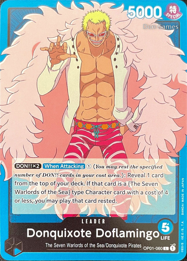 OP01-060 Donquixote Doflamingo Leader Card