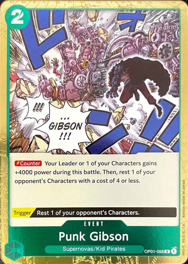 OP01-058 Punk Gibson Event Card