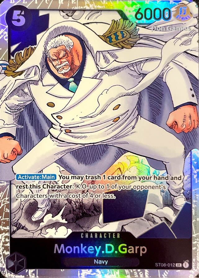 garp one piece tcg deck ST06-012 Monkey. D. Garp Character Card – Don Games