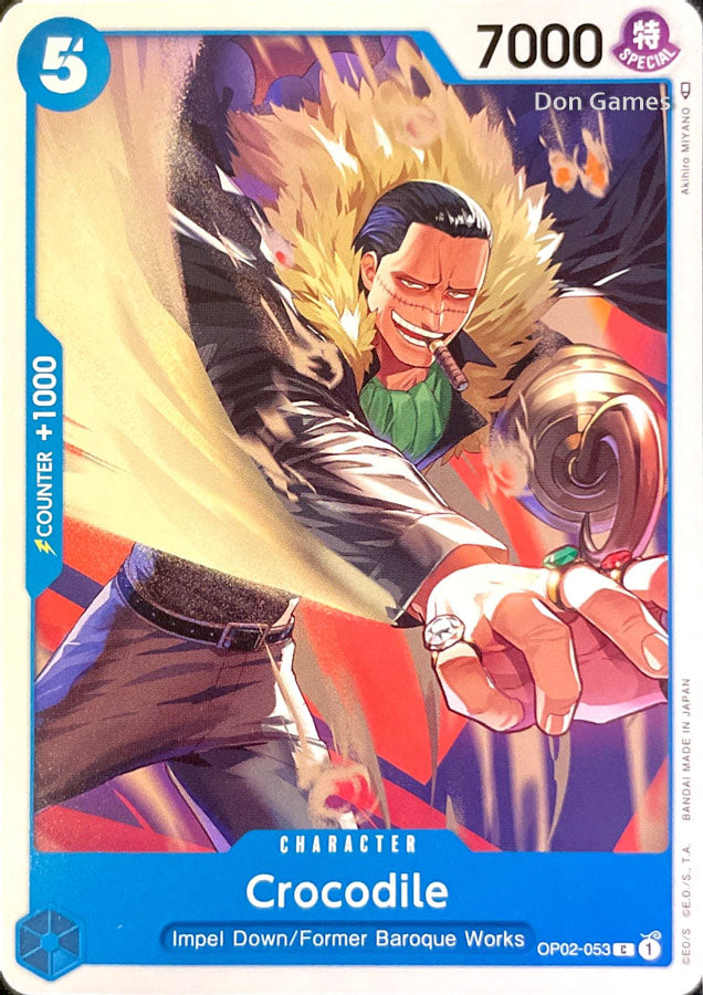 OP02-053 Crocodile Character Card Don Games OP02-053 Crocodile Character Card Don Games