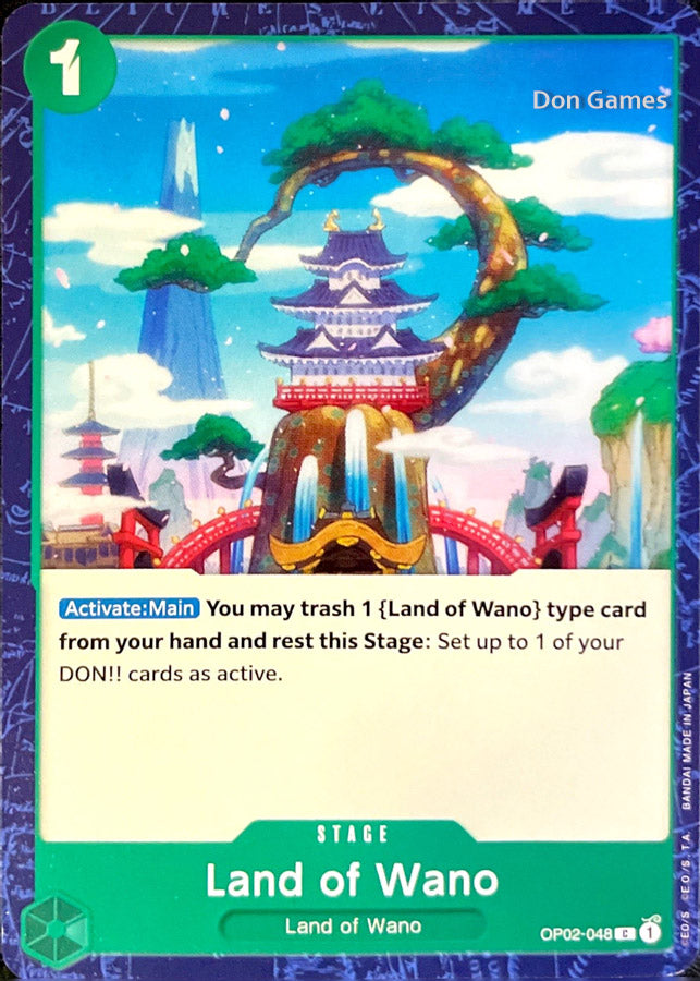 OP02-048 Land of Wano Stage Card OP02-048 Land of Wano Stage Card