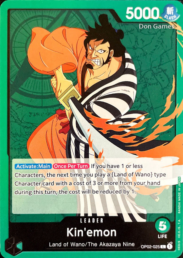 OP02-025 Kin'emon Leader Card