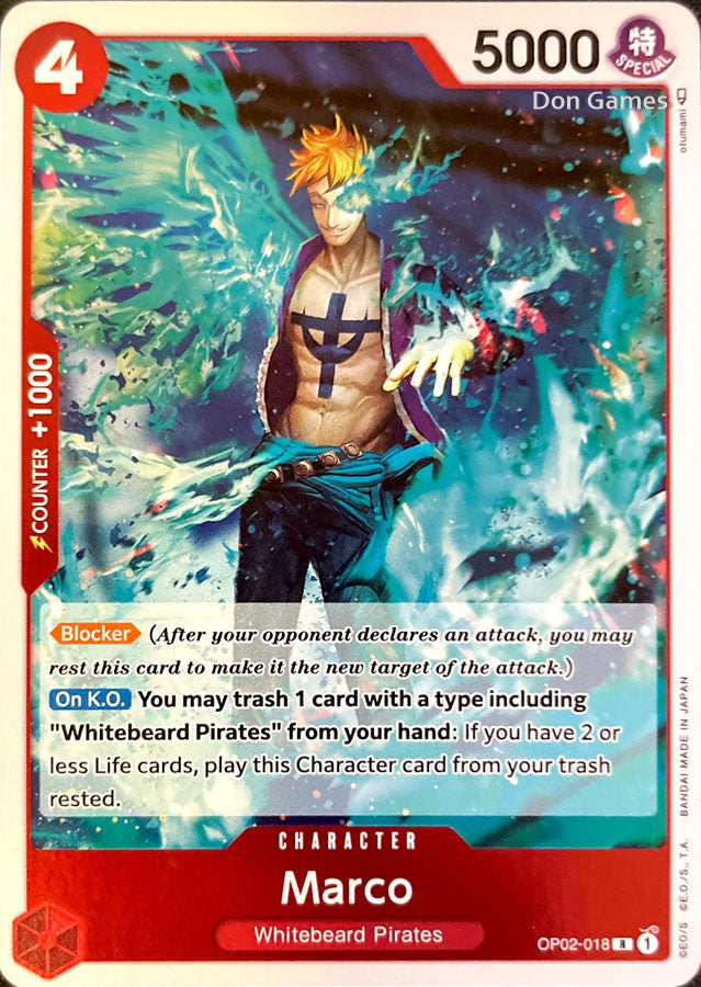 OP02-018 Marco Character Card OP02-018 Marco Character Card