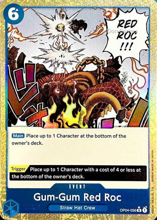 OP04-056 Gum-Gum Red Roc Event Card Textured Foil