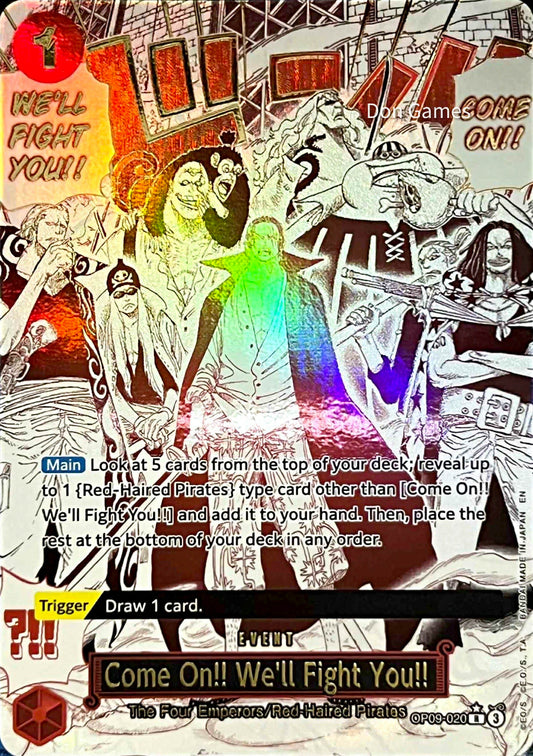 OP09-020 Come On!! We'll Fight You!! Event Card Special Alternate Art (PRB-02)