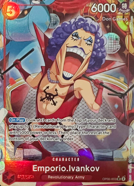 OP06-003 Emporio. Ivankov Character Card Extended Art