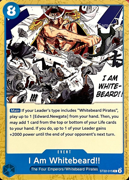 ST22-015 I Am Whitebeard!! Event Card