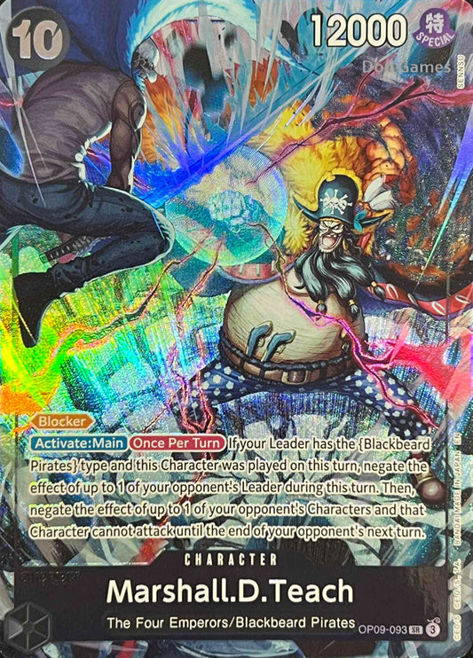 OP09-093 Marshall. D. Teach Character Card Alternate Art English 2nd Anniversary