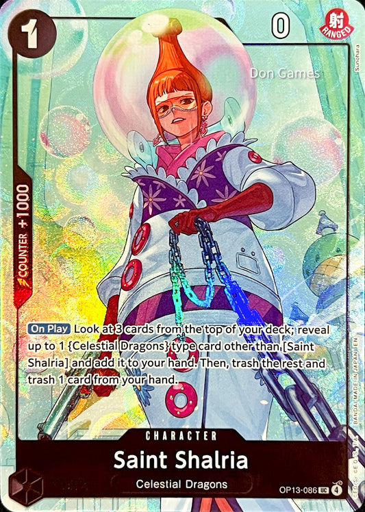 OP13-086 Saint Shalria Character Card Alternate Art Best Selection Vol. 5
