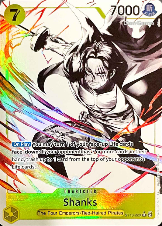 ST13-009 Shanks Character Card Alternate Art