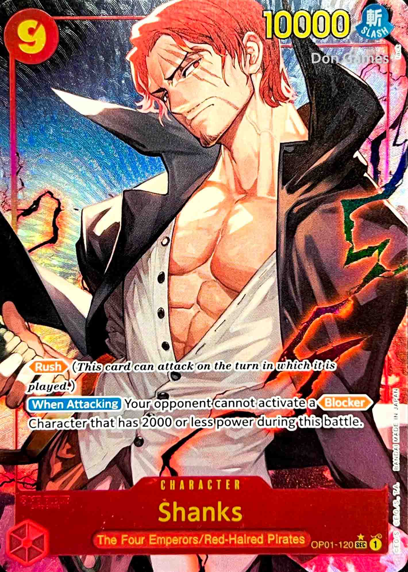 OP01-120 Shanks Character Card Alternate Art (PRB-01)