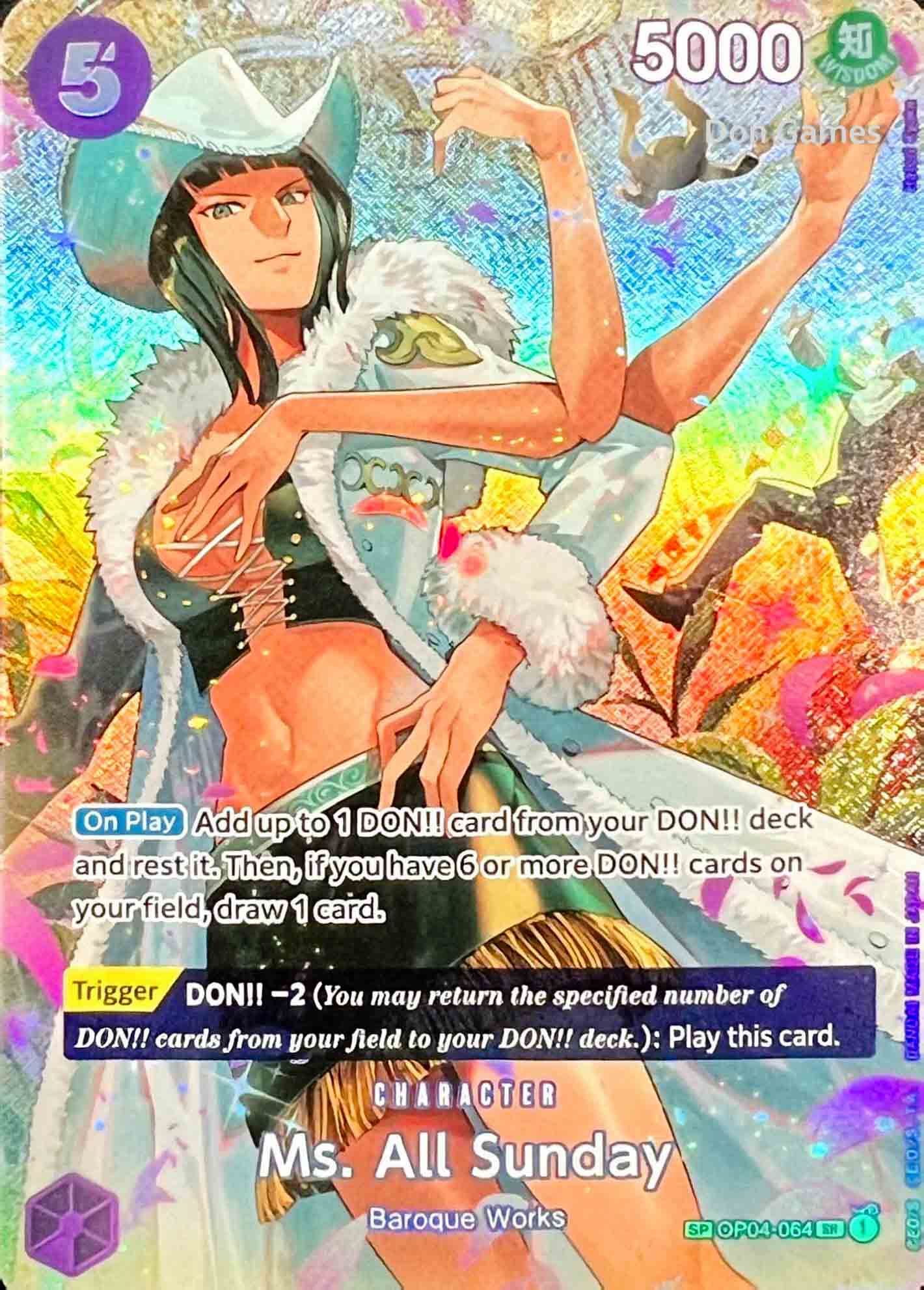 OP04-064 Ms. All Sunday Character Card Special Alternate Art