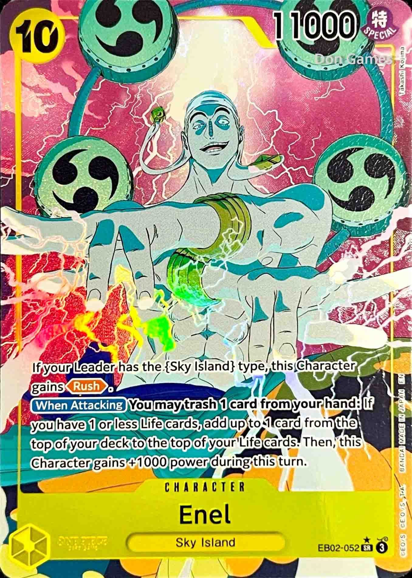 EB02-052 Enel Character Card Alternate Art
