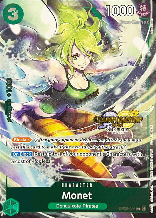 OP05-036 Monet Alternate Art Promo CS 2024