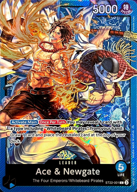 ST22-001 Ace & Newgate Leader Card