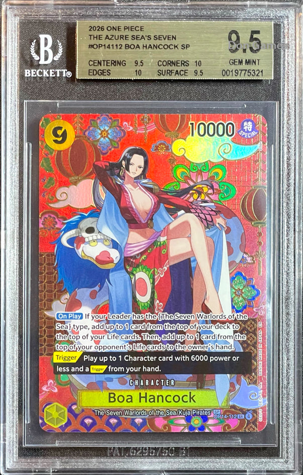 BGS 9.5 OP14-112 Boa Hancock Character Card Special Alternate Art