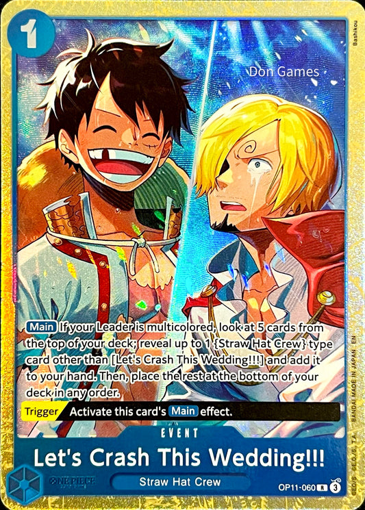 OP11-060 Let's Crash This Wedding!!! Event Card Alternate Art Best Selection Vol. 5