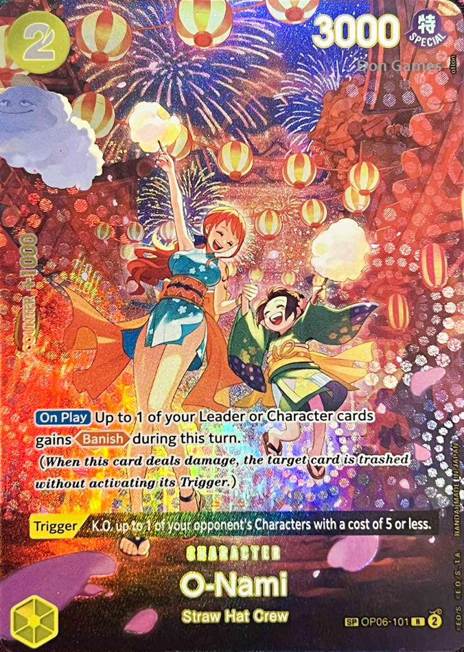 OP06-101 O-Nami Character Card Special Alternate Art