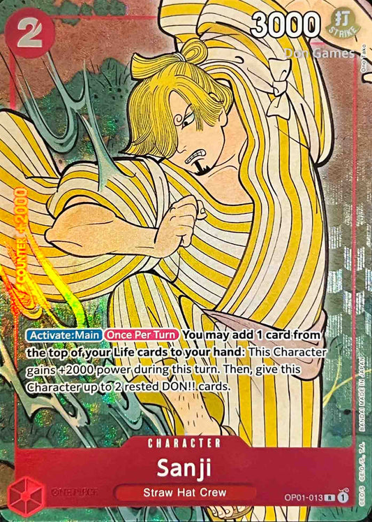 OP01-013 Sanji Character Card Alternate Art (English 1st Anniversary)