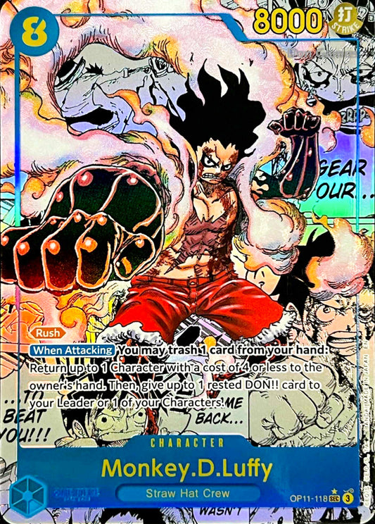 OP11-118 Monkey. D. Luffy Character Card Manga Alternate Art