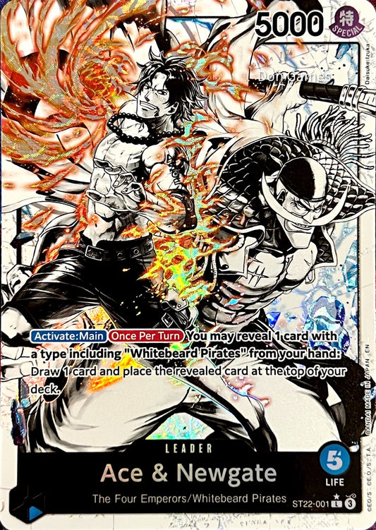 ST22-001 Ace & Newgate Leader Card Alternate Art