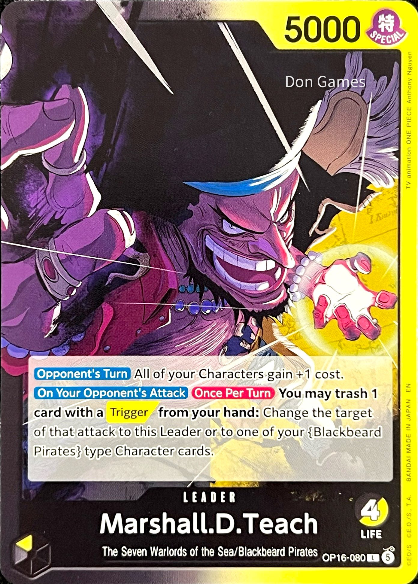 OP16-080 Marshall. D. Teach Leader Card