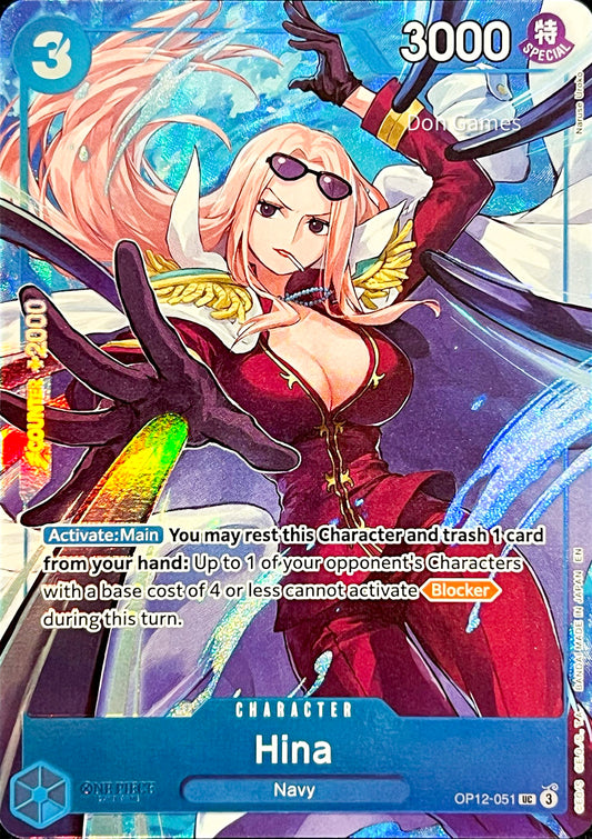 OP12-051 Hina Character Card Alternate Art Best Selection Vol. 5