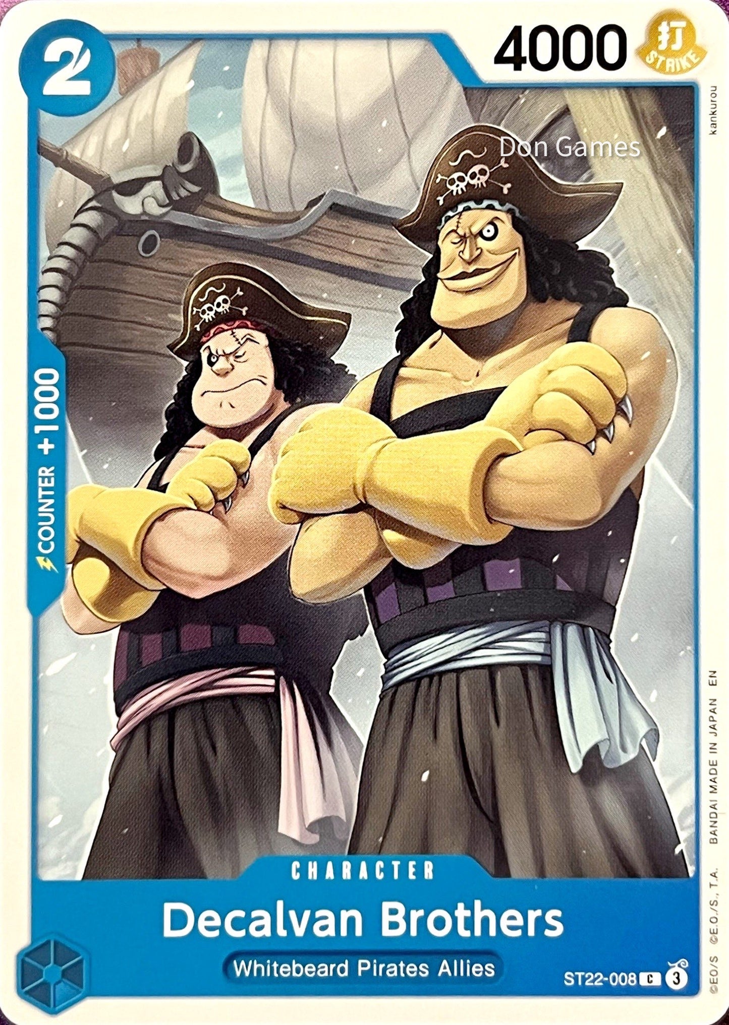ST22-008 Decalvan Brothers Character Card